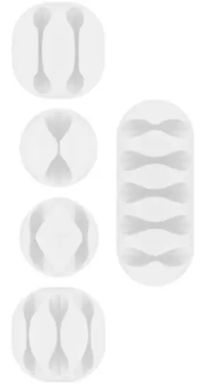 Premium Kabelhållare Organizer 5-pack Mix
