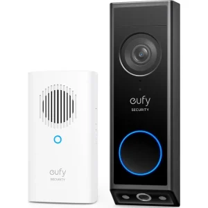 Eufy E340 videodörrklocka med dubbla kameror och HomeBase Mini Nedsatt pris