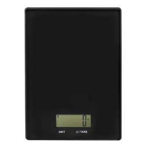 Köksvåg Elektronisk 5 kg Svart Glas Billigare