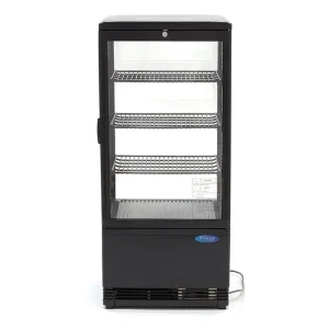 Kylmonter med glas - svart - 0-12°C - 3 hyllor - 34000g - 850x800x900mm Billigare