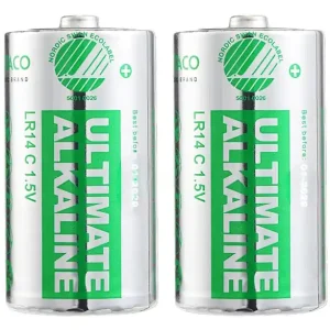 Billigare Deltaco 1,5V C, Lr14  2-Pack Alkaline   *