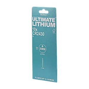 Deltaco Cr2430 3V  Lithium  10-Pack Knappcellsbatteri * Extra rabatt