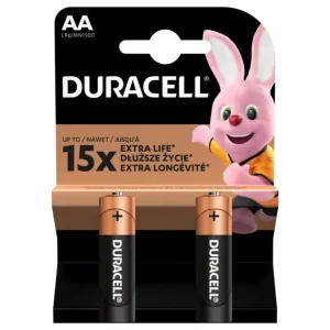 Duracell 1,5V Aa/Lr6  2-Pack Alkaline  * Kundfavorit