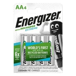 risnedsättning Energizer 1,2V Aa 2300Mah Ni-Mh Laddbart  4-Pack *