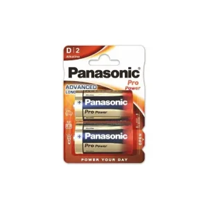 Panasonic 1,5V D,  Lr20  2-Pack Alkaline Propower  * Handla nu