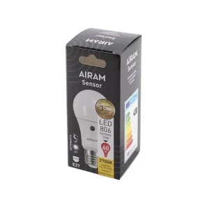 Airam 8,5W (60W) 806Lm 2700K E27 Sensor 8293669 4713755 Erbjudandepris