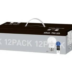 Airam 9W (60W) 806Lm 3000K E27 25000 Tim 12-Pack 8293478 Populärt val