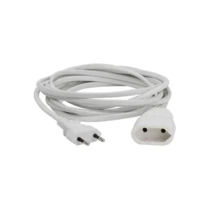 Billig Skarvsladd Europa 2 Meter Vit 2X1.0Mm2