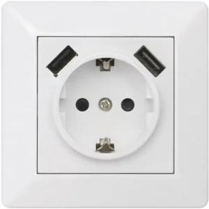 Vägguttag 1-Väg Med 2 Usb A Jordat 1893441 Beställ nu