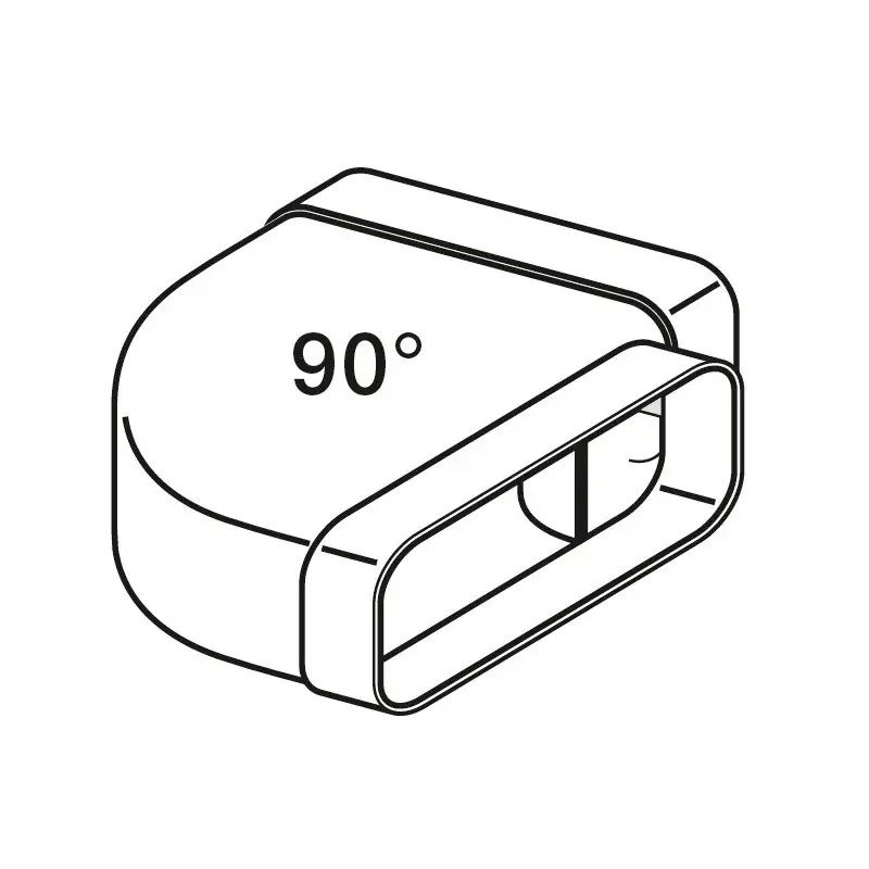 Snabb frakt WITT 90 ° Vinkel