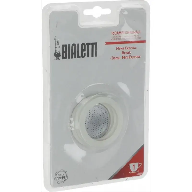 Bialetti 3 packningar + 1 filter för 1 koppar Lägg i varukorgen